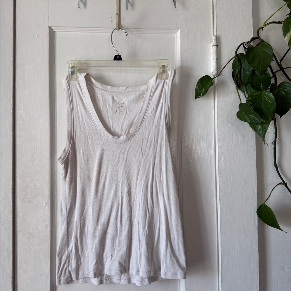 a new day White Scoop Neck Tank Top